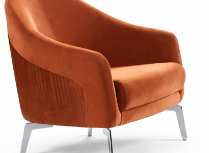 Design Sofa Armchair Couch Upholstery 1 Seater Textile Single Seater new brown colour